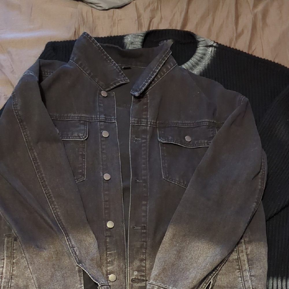 Men's Black Denim Jacket